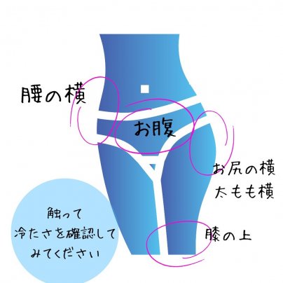 腰や太もも、お腹は冷えていませんか?