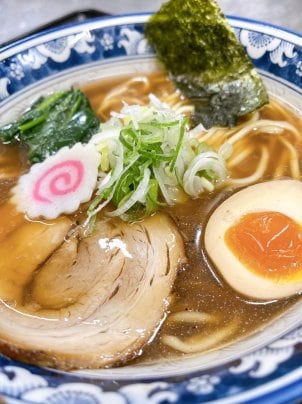 道の駅　ながおか花火館店限定のラーメン🍜