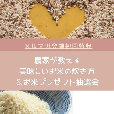 農家が教える美味しいお米の炊き方（PDF）お米プレゼント抽選会招待