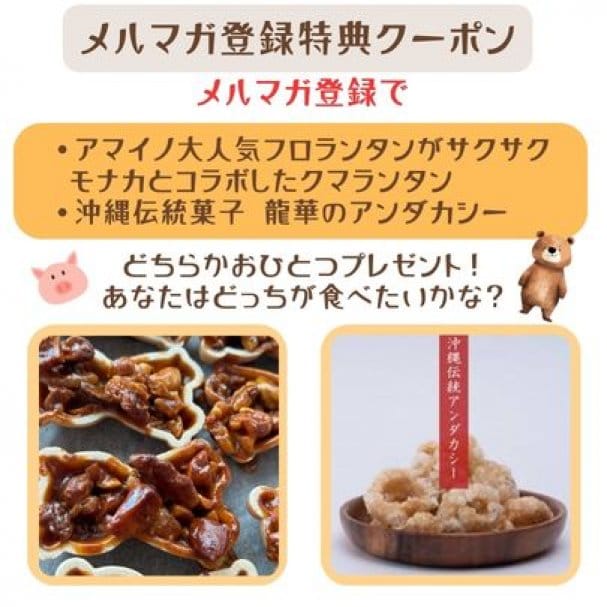 メルマガ登録で焼き菓子かアンダカシー　プレゼント！
