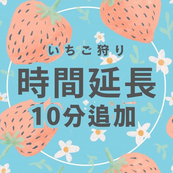 【メルマガ登録特典】いちご収穫体験10分延長
