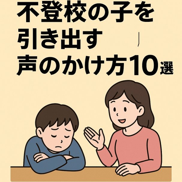 「不登校の子をを引き出す声のかけ方10選」のプレゼント
