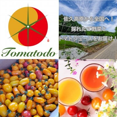 自然資源溢れる佐久高原から全国へ、採れたて野菜とストレートトマトジュースをお届け！トマトード農園