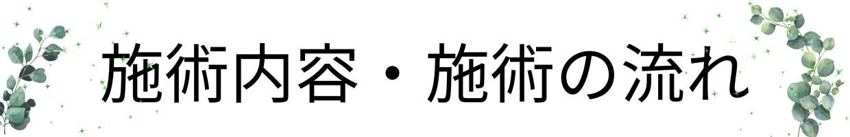 ふじこ施術内容