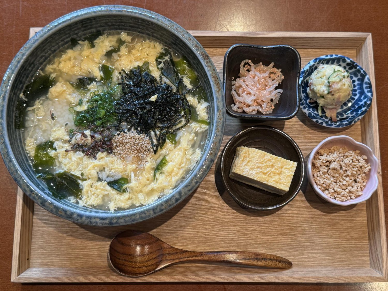 朝食：国産生姜雑炊セット