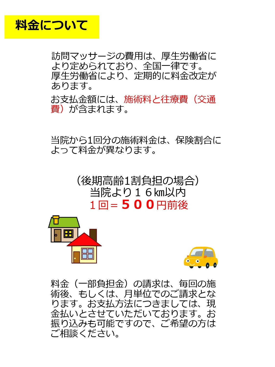 料金について