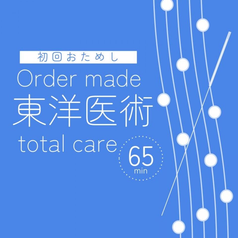 【初回お試し】 カウンセリング ＋ オーダーメイド東洋医術トータルケア _ 65分