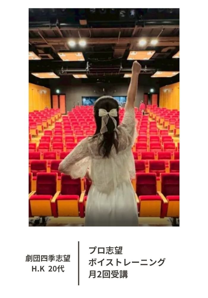 劇団四季志望20代受講生