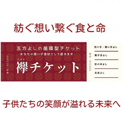 500ポイント還元！新しい循環型プロジェクト。五方よしの循環型チケット