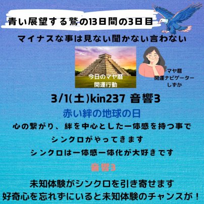 マヤ暦毎日開運占い