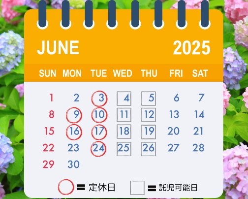 6月のスケジュール