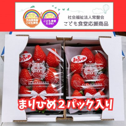 【こども食堂応援商品】おいしい『まりひめいちご』を　こども食堂へ 皆様の暖かいご支援よろしくお願いいたします。