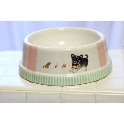 名前入り ペットフードボール 【オーダー品】 *犬種指定なし