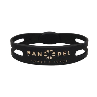 BANDEL ブレスレット(ブラック×ゴールド)Mサイズ