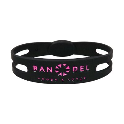 BANDEL ブレスレット(ブラック×ピンク)Sサイズ