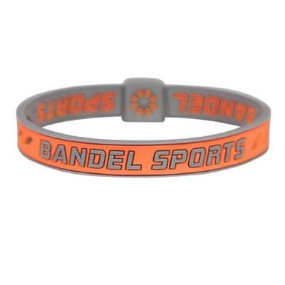 BANDEL スポーツストリング ブレスレット(オレンジ×グレー)Mサイズ
