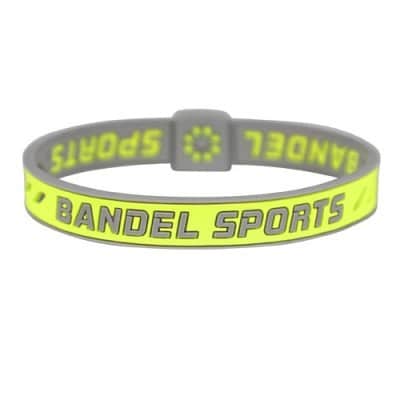 BANDEL スポーツストリング ブレスレット(イエロー×グレー)Sサイズ