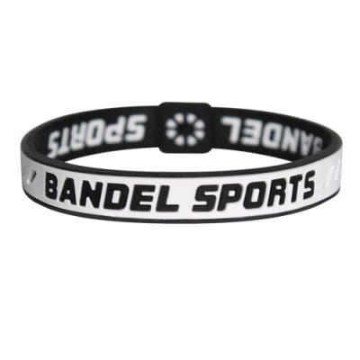 BANDEL スポーツストリング ブレスレット(ホワイト×ブラック)Sサイズ