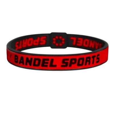 BANDEL スポーツストリング ブレスレット(ピンク×ブラック)Sサイズ