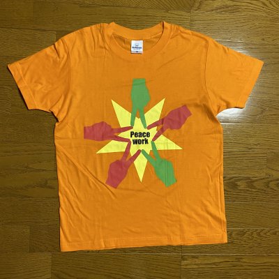 Peace Work Tシャツ(オレンジ)XSサイズ