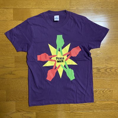 Peace Work Tシャツ(パープル)Sサイズ