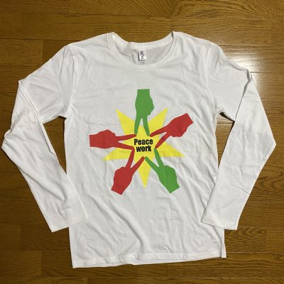 Peace Work ロンT(ホワイト)Mサイズ