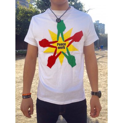 Peace Work Tシャツ☆白☆【店頭受取★送料無料★】