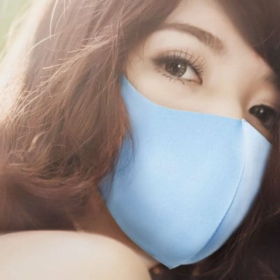 洗って繰り返し使える接触冷感マスク3枚入りピンク