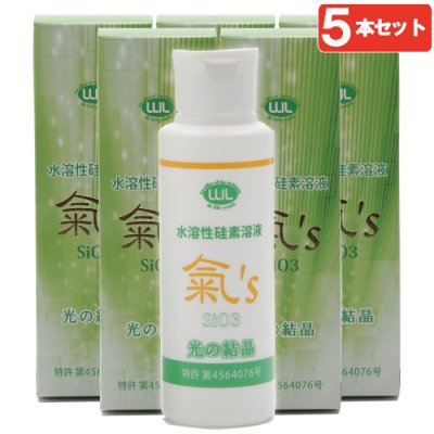 水溶性ケイ素(硅素)溶液 氣’s《5本セット》送料無料