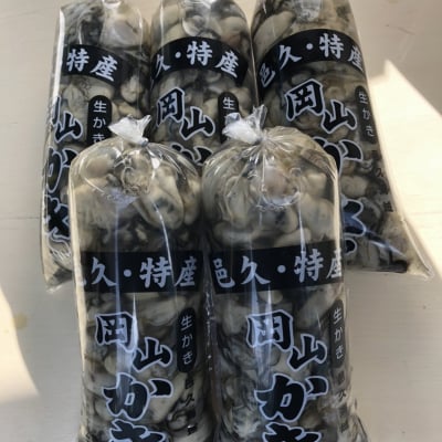 むき身牡蠣1キロ袋5ヶ入り《送料無料》