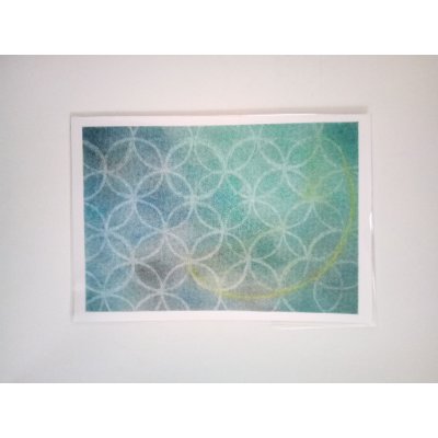ヒーリングアート「エネルギーカード」パステル画 原画 ~ ヒーリングアート 瑠璃色小箱