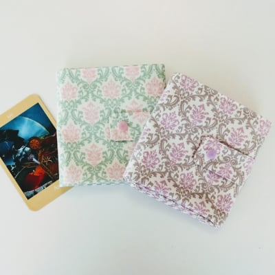 6ポケットケース|西洋パターン柄 |全2カラー きみどりor紫|ボイジャータロット専用ケース