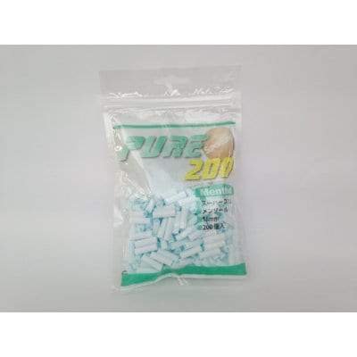 ピュアスーパースリムメンソールフィルター200個入り 18mm