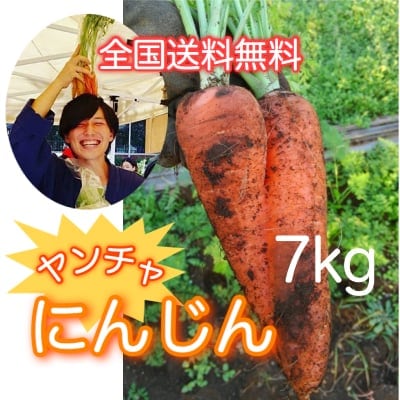 送料無料!無農薬のヤンチャにんじん7kg
