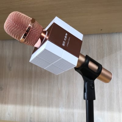 《カラオケや会議で大活躍★》高音質コンデンサーマイクロホン(Bluetoothスピーカー/ワイヤレスマイク/カラオケ機器 対応)