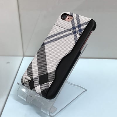 送料無料▪️iPhone7・8★対応♪ポケット付きチェック柄ケース♪ 7-12(WH)
