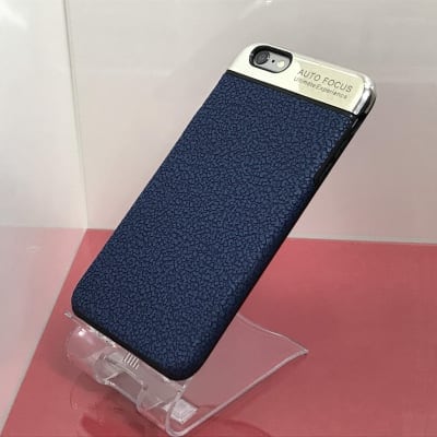 送料無料▪️iPhone6Plus・6sPlus★対応★♪マグネットプレート付きコルク柄ソフトケース♪ 6P-203(BU)