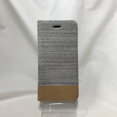 ▪️送料無料▪️iPhone7★対応★色合いがとっても綺麗♪生地とフェイクレザーの切り替え手帳型ケース♪ 7-72(LB)