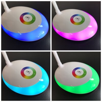 角度自由自在(^^)/■USBポータブルLED■デスクライト■レインボータッチライト搭載■