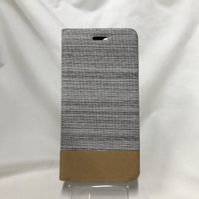 ▪️送料無料▪️iPhone7Plus★対応★色合いがとっても綺麗♪生地とフェイクレザーの切り替え手帳型ケース♪ 7P-72(LB)