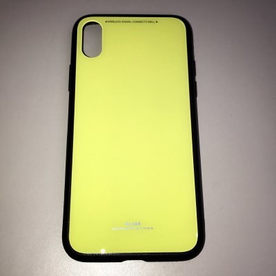 送料無料▪️iPhoneX★対応★カラー豊富♪背面ガラスケース♪ X-99(YE)
