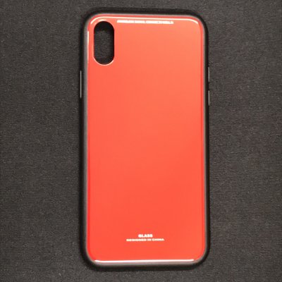 ▪️送料無料▪️iPhoneX★対応★カラー豊富♪背面ガラスケース♪ X-99(RD)