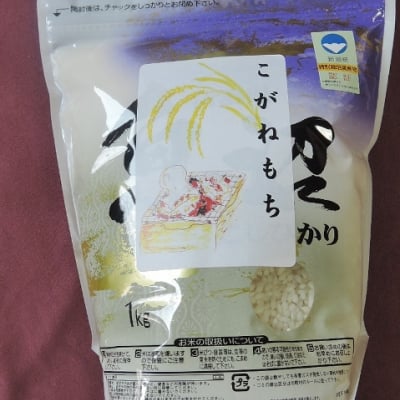 【コロナに負けるな!高ポイント】こがねもち|もち米|魚沼産|棚田|1kg