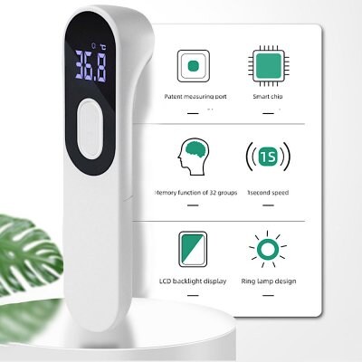 体温計 日本語説明書 非接触 赤外線測定 スピード LEDデジタルディスプレイ 1秒検温 高精度
