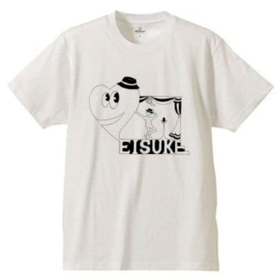 映介Tシャツ(白/ピンク)