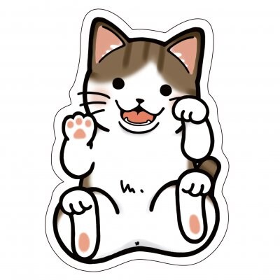 あまがみクリップ【ねこ】