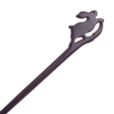 【輸入カンザシ】黒檀 うさぎ シノワズリ風