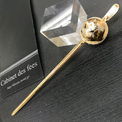 《10%OFF》カンザシ【真珠玉】ー猫玉