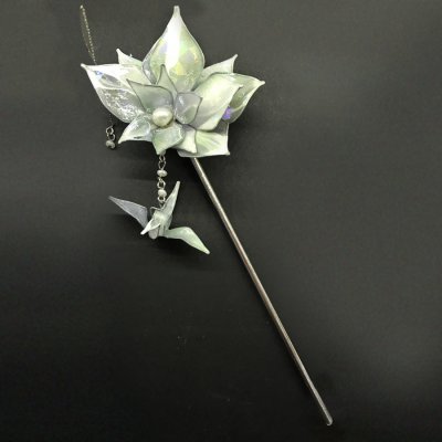 《10%OFF》カンザシ【螺鈿】ー都鳥(白銀)