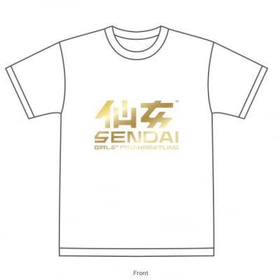 仙女定番Tシャツ【ホワイト×ゴールド】